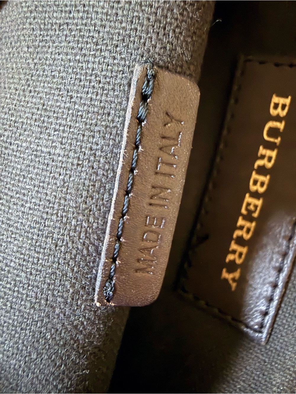 Burberry Haymarket Check canvas and leather crossbody bag - Picture 7 of 13